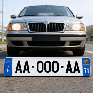 แผ่นป้าย<span class=keywords><strong>ทะเบียน</strong></span>รถยนต์อะลูมิเนียมแบบกำหนดเอง HD EU สำหรับติดตั้งด้านหลังรถยนต์ ใช้ตกแต่ง แผ่นเปล่า - Product Image 6