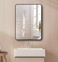 Miroir à cadre mural en aluminium anodisé de précision personnalisable Service de fabrication soudé coudé usiné CNC