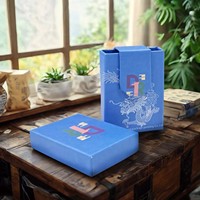 Boîte tiroir en carton rigide de luxe, résistante aux enfants, recyclable, avec doublure en éponge, pelliculage mat personnalisé, gaufrage et estampage à chaud pour