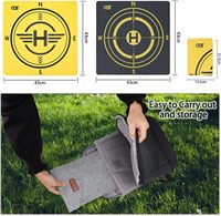 Tapis d'atterrissage pour drone, universel, imperméable, en PU, avec poids, moule privé, portable, pliable rapidement, pour l'extérieur