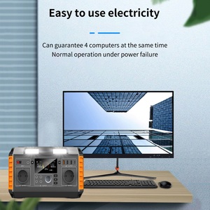 Home Camping 220V Pure Sine Wave Lithium <b>Battery</b> Solar Generator 500W Backup Power Supply Portable Station Car A6 High-Capacity - Product Image 5