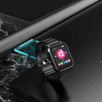 Reloj Reproductor MP3 de 5.3'' con Pantalla Táctil IPS de 1.69'', Correa Desmontable, Grabadora de Voz WAV, Memoria de 32GB, Puerto Tipo-C, Logotipo Personalizado