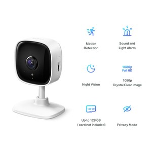 Caméra réseau TP-LINK <span class=keywords><strong>Tapo</strong></span> C100 C110 TC60 1080p HD Surveillance sans fil avec vision nocturne et antivol - Product Image 3