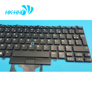 Teclado de <span class=keywords><strong>Laptop</strong></span> HK-HHT para <span class=keywords><strong>Dell</strong></span> Latitude E5450 <span class=keywords><strong>E5480</strong></span> E5470 E7450 E7470 0W93F7 Teclado Francês Retroiluminado - Product Image 5