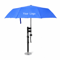 Sombrilla Extra Grande con Imán, Resistente al Viento y a los Rayos UV, Ideal para Trabajo al Aire Libre y Eventos al Aire Libre, con Base Magnética