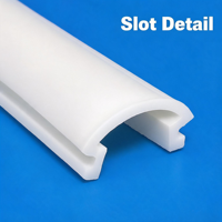 Tube en silicone pour bande LED, diffuseur de lumière LED en silicone pour éclairage linéaire de placard, tube guide-lumière flexible de forme spéciale