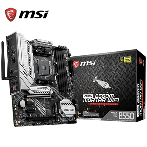 Tarjeta Madre para Juegos B550M MORTAR WIFI ATX Usada, con Socket AM4, Compatible con Procesadores Ryzen de 3ra Generación, MSI B550M MORTAR WIFI Gaming M - Product Image 1