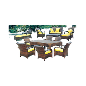 Tavolo da pranzo all'aperto Set di Rattan giardino Patio mobili <span class=keywords><strong>a</strong></span> <span class=keywords><strong>misura</strong></span> <span class=keywords><strong>d</strong></span>'<span class=keywords><strong>uomo</strong></span> Comfort e stile - Product Image 6