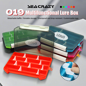 Caja <span class=keywords><strong>de</strong></span> <span class=keywords><strong>Pesca</strong></span> <span class=keywords><strong>de</strong></span> Plástico <span class=keywords><strong>de</strong></span> Alta Calidad, OEM ODM, 20.5*14*2.5cm, 6 Colores, <span class=keywords><strong>de</strong></span> Una Sola Capa, para Señuelos <span class=keywords><strong>de</strong></span> <span class=keywords><strong>Pesca</strong></span>, Juego <span class=keywords><strong>de</strong></span> Herramientas, para Ríos y Lagos - Product Image 1