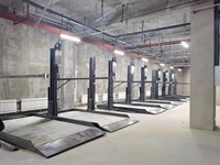 Certification CE, Élévateur de stationnement vertical, Élévateur de stationnement simple à deux poteaux, Élévateur de stationnement hydraulique à 2 niveaux pour voitures
