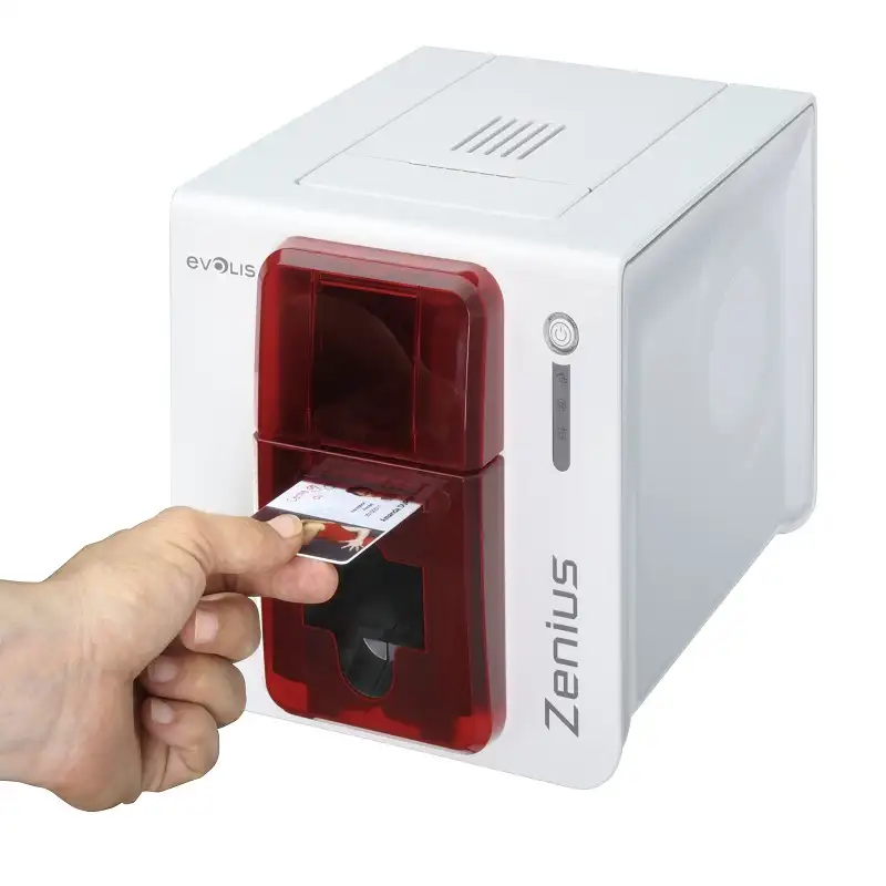 Cheap Evolis Zenius Card Printer Side Printing Plastic/PVC ID Card Printer