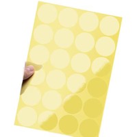 Autocollant d'étanchéité pour boîte en BOPP PET transparent, adhésif permanent, cercle de 3 cm, étiquette ronde transparente