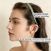 Paquete de 6 Diademas Delgadas Ecológicas Ajustables de Alta Calidad Antideslizantes con Cabeza de Plástico, Diseño de Concha de Tortuga Mate, Diademas para Mujer, Venta al Por Mayor