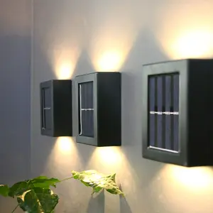 OEM/ODM açık güneş lambaları su geçirmez duvar lambaları güçlü aşağı bahçe dekoratif sokak lambaları ev merdiven güneş enerjili ışıklar