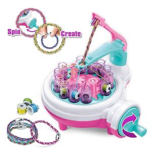 Nouvelle machine à fabriquer des bracelets en corde DIY, ensemble de beauté en plastique pour les jeux de déguisement et de maquillage des filles, jouet pour enfants - Product Image 2