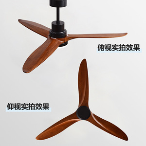 <b>Ceiling</b> <b>Fan</b> 52 Inch Solid Wood Acrylic Blade <b>Remote</b> <b>Control</b> Reversible Airflow For Living Room And Dining Room - Product Image 1