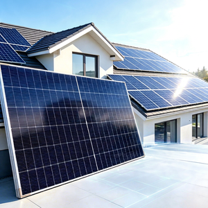 Panneau solaire monocristallin demi-cellules, module photovoltaïque haute puissance, faible coefficient de température, excellente résistance aux intempéries - Product Image 1