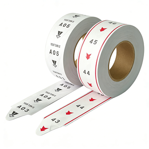 Rouleau de 2000 tickets de numérotation séquentielle blancs pour distributeur Turn-O-Matic (A00-E99) – Tickets de remplacement pour files d'attente - Product Image 3