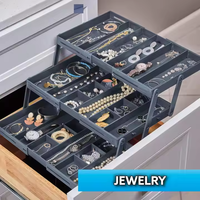 Tiroirs modulables DIY : 3 paniers coulissants magiques avec organiseurs modulaires pour armoires et rangements