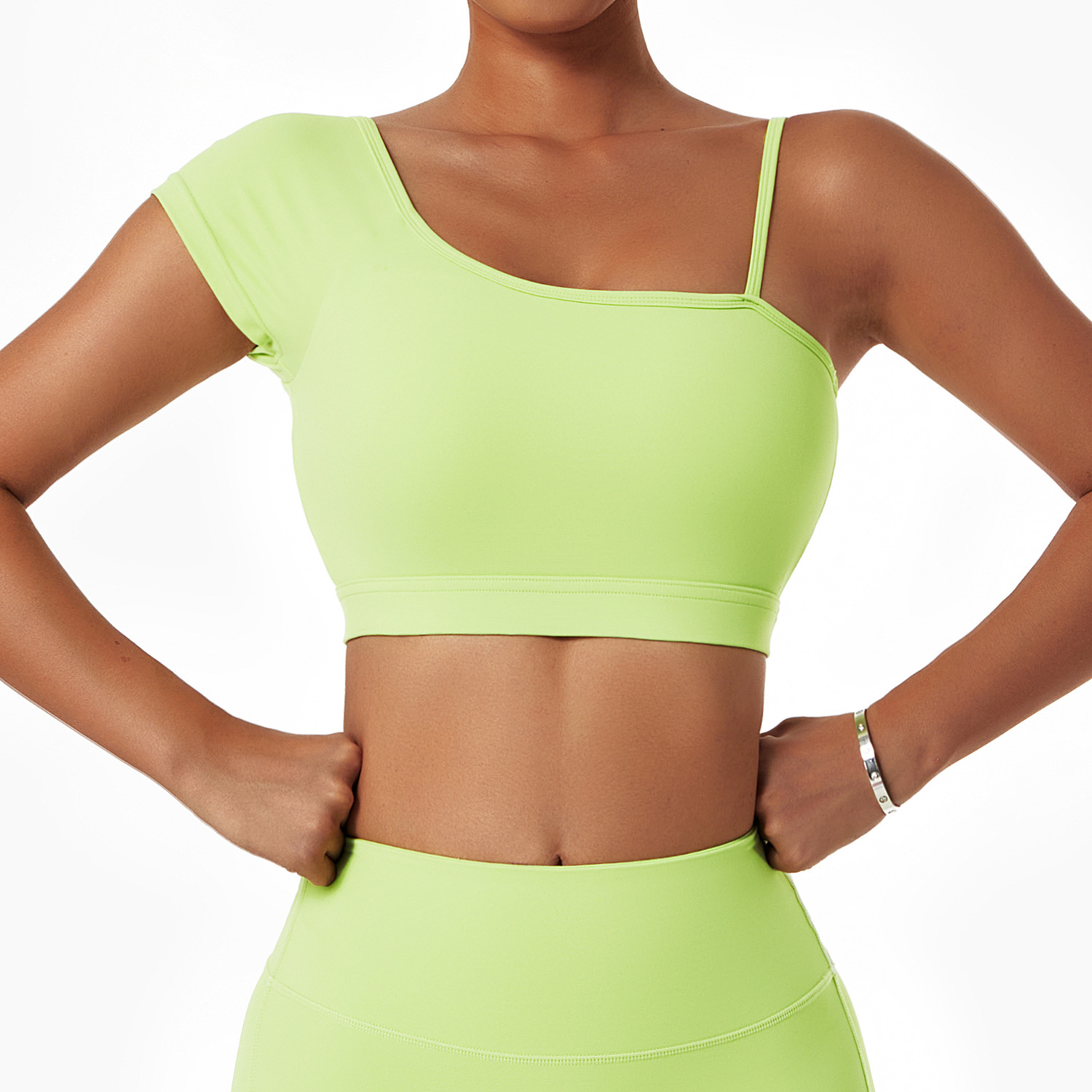 Soutien-gorge à épaules inclinées Vert
