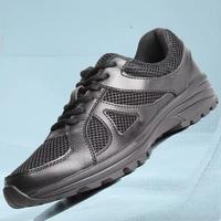 Chaussures d'entraînement d'été en cuir, respirantes avec doublure en maille, semelle souple, sécurité, sauvetage, ultra-légères, noires, pour la remise en forme