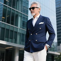 Veste d'automne pour homme personnalisée 202508081025 noire avec rayures blanches, manches longues, taille 2XL