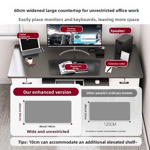 Computer Desk <strong>Desktop</strong> Home E-Sports Chair Bedroom with <strong>Drawer</strong> Student Writing Simple Modern Office Desk - Product Image 2