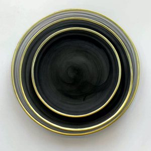Nouvel ensemble de sous-assiettes élégantes en verre or, argent et or rose pour fêtes, vente en gros 2023 - Product Image 3