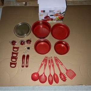 Juego de utensilios de cocina de trece piezas: excelente para uso doméstico, incluye olla antiadherente para sopa, olla de arroz de piedra y juego de ollas de hierro fundido antiadherente de varias piezas. - Product Image 4