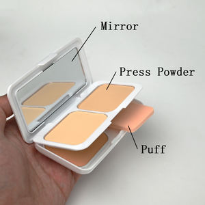 Palette de poudre pressée compacte imperméable mate de contour de lumière de PIXY 2 couleurs avec la bouffée - Product Image 2