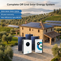 Kit complet de système d'énergie solaire hors réseau 22 kW, 22 kVA, 3 kVA, 11 kW, 6 kW