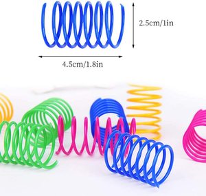 ของเล่นสุดสร้างสรรค์สำหรับแมว,ของเล่นแมวสปริงสีสันสดใสทนทานของเล่นแมวแบบโต้ตอบเพื่อฆ่าเวลาและรักษาความพอดี - Product Image 4