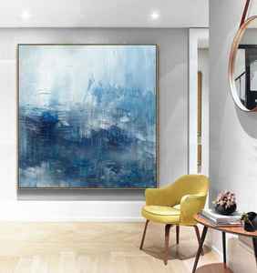 Moderne gerahmte Gold handgemalte Ölgemälde abstrakte Kunst handgemachte Leinwand große Wandmalerei für Hotel Wohnzimmer Wohnkultur - Product Image 6