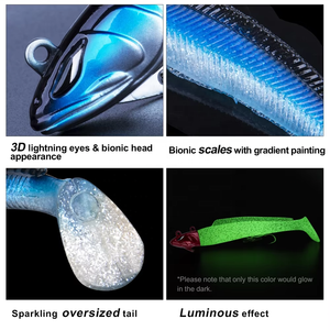 <span class=keywords><strong>Leurre</strong></span> de pêche artificiel à tête de plomb de 28g <span class=keywords><strong>avec</strong></span> crochet <span class=keywords><strong>leurre</strong></span> lumineux <span class=keywords><strong>leurre</strong></span> de gabarit à ver <span class=keywords><strong>souple</strong></span> 5 pièces/ensemble - Product Image 4