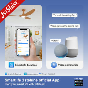 ไฟพัดลมเพดาน LED 1stshine ขายส่ง รีโมทคอนโทรลทองแดง ไฟพัดลมเพดาน LED - Product Image 6