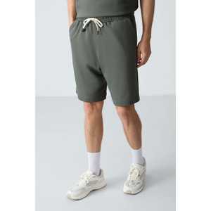 Conjunto de Pantalones Cortos Oversize de Algodón Caqui para Hombre 85257, Corte Básico y Cómodo, Ropa Casual - Product Image 4