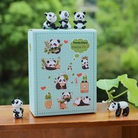 Lámpara Creativa de Panda, Adorno de Vidrio, Decoración de Dibujos Animados para el Hogar, Estudio, Computadora, Dormitorio, Regalo, Decoración para Coche