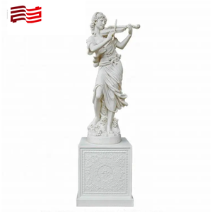 Cafa 20 años fabricante de esculturas de arte personalizado par de estatuas de jardín de cuatro estaciones de piedra fundida clásica tallada a mano - Product Image 6