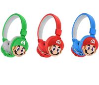 Casque sans fil pliable BT créatif pour enfants, casque de dessin animé populaire, cadeau, casque personnalisé