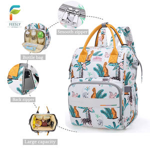 Nouveauté Sacs de qualité Mode Imperméable Imprimé Multifonction Sac à langer pour maman Sac à dos de voyage imperméable pour bébé - Product Image 1