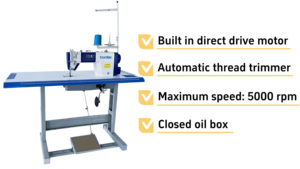 Borater B-A917 Industrial Computerized <b>Sewing</b> <b>Machine</b> High-Speed Lock Stitch Motor Gear Core 15mm Thickness Electronic Operation - Product Image 4