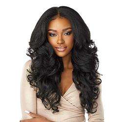 FUJIA C 13x6 Synthetic Hair Machine Made Natural Preplucked Transparent Glueless Lace Hairline Illusion Lace Frontal <strong>Lacewig</strong> - Product Image 6
