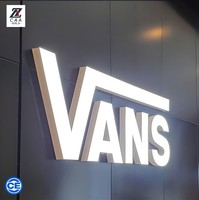 Enseigne publicitaire LED miniature personnalisable, étanche IP54, en acrylique gravé, avec lettres rétroéclairées pour l'image de l'entreprise, mur