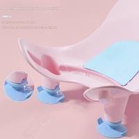 Chaise de bain pour bébé, support de douche pour nouveau-né, lit de rinçage en maille pour nourrisson avec support de pied pour salle de bain