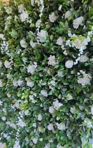 Verde artificiale foresta bianco appeso scuro rosa invernale pannello murale per decorazione di nozze sfondo personalizzato - Product Image 3