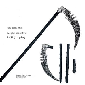 Halloween Cool Item Vine Pattern Death Scythe Ghost Head Decoración de fiesta de plástico con armas de Festival - Product Image 4