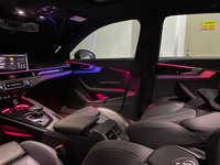 Kit de Mejora de Acabados Interiores Autowellus para Audi A4 A5 B9 2017-2024, Paneles Decorativos con Aspecto de Fibra de Carbono Premium, Iluminación Ambiental