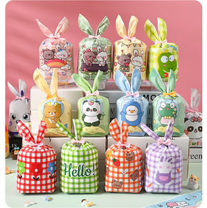 Bolsa de embalaje personalizada con cordón, diseño de copo de nieve, para dulces, galletas, rollos de carne crujiente, dulces de boda, dulces del zodiaco, bolsa de regalo. - Product Image 3