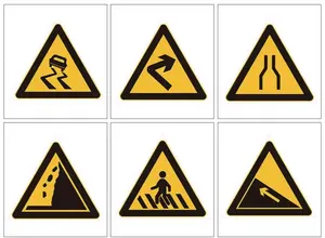 Good Quality Glow In The Dark Board Railway Traffic Triangle Warning Sign Board