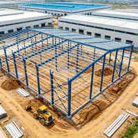 Edificio de Acero, Almacén, Estructura de Acero Prefabricada, Construcción Moderna de Estructura de Acero, Almacén Logístico